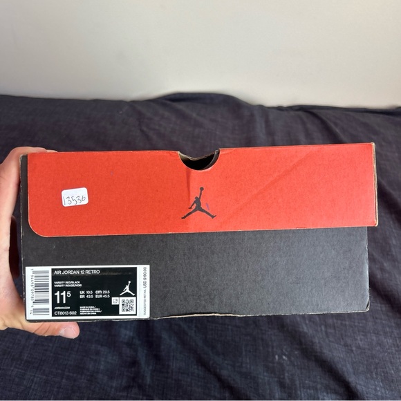 Size 11.5 - Jordan 12 Retro Reverse Flu Game 2020 - Picture 7 of 8